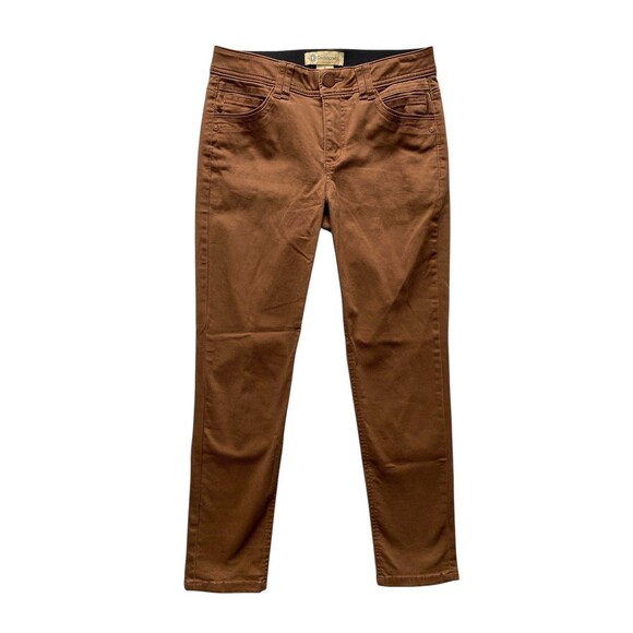 Democracy Ab Technology Jean Size 6 Brown Stretch Slimming Tummy Control Shaping - Picture 1 of 12